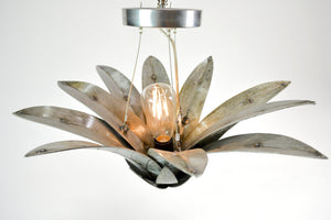 Wine Barrel Ring Pendant Light - Peponi - Salvaged California Steel Ceiling Fixture