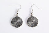 These beautiful silver plated earrings are crafted from reclaimed barrels that were making wine for years in the heart of wine country. Years of producing wine and now reclaimed into these amazing pieces of jewelry. Each piece is hand cut and assembled into fabulous art. Modern and chic yet wonderfully rustic. Stylishly sexy, and completely made from recycled barrels. This is functional art at its best and a delight to have.