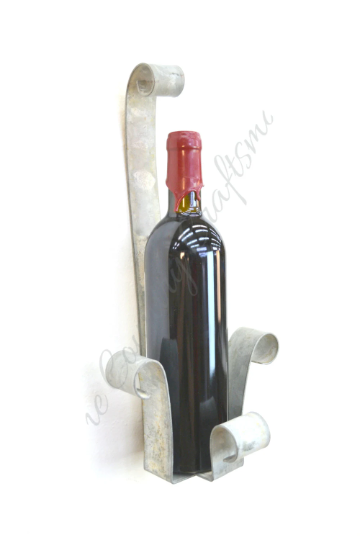 Wine Barrel Bottle Holder - Avati - made from retired California wine barrel rings - 100% Recycled!