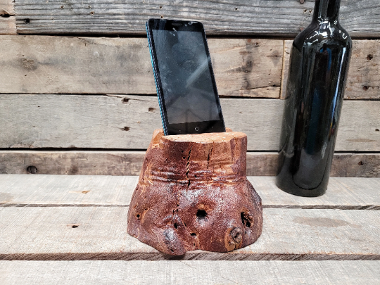 Charging Dock / Stand made from retired Opus 1 Cabernet grapevines - Réva - 100% Natural! 091222-2