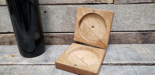Ring / Jewelry box made from retired Napa wine barrels. 100% Recycled!