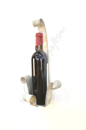 Wine Barrel Bottle Holder - Avati - made from retired California wine barrel rings - 100% Recycled!