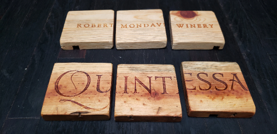 Wine Crate Coasters - Kret - Made from retired wine crates 100% Recycled!