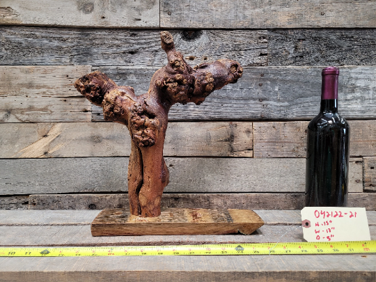 RARE Grape Vine Art From Opus 1 made from retired Napa Cabernet grapevine 100% Reclaimed + Ready to Ship! 042122-21