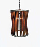 Wine Barrel Chandelier - He - Made from reclaimed Napa wine barrels. 100% Recycled!