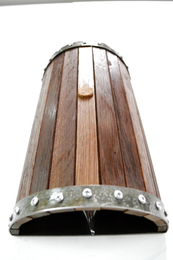 Wine Barrel Wall Sconce - Nantu - Made from reclaimed California wine barrels and rings. 100% Recycled!