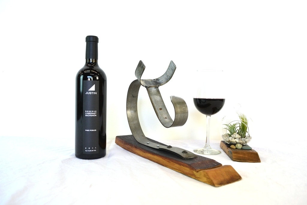 Counter Top Bottle Holder - Acerbus - Made from retired California wine barrels. 100% Recycled!