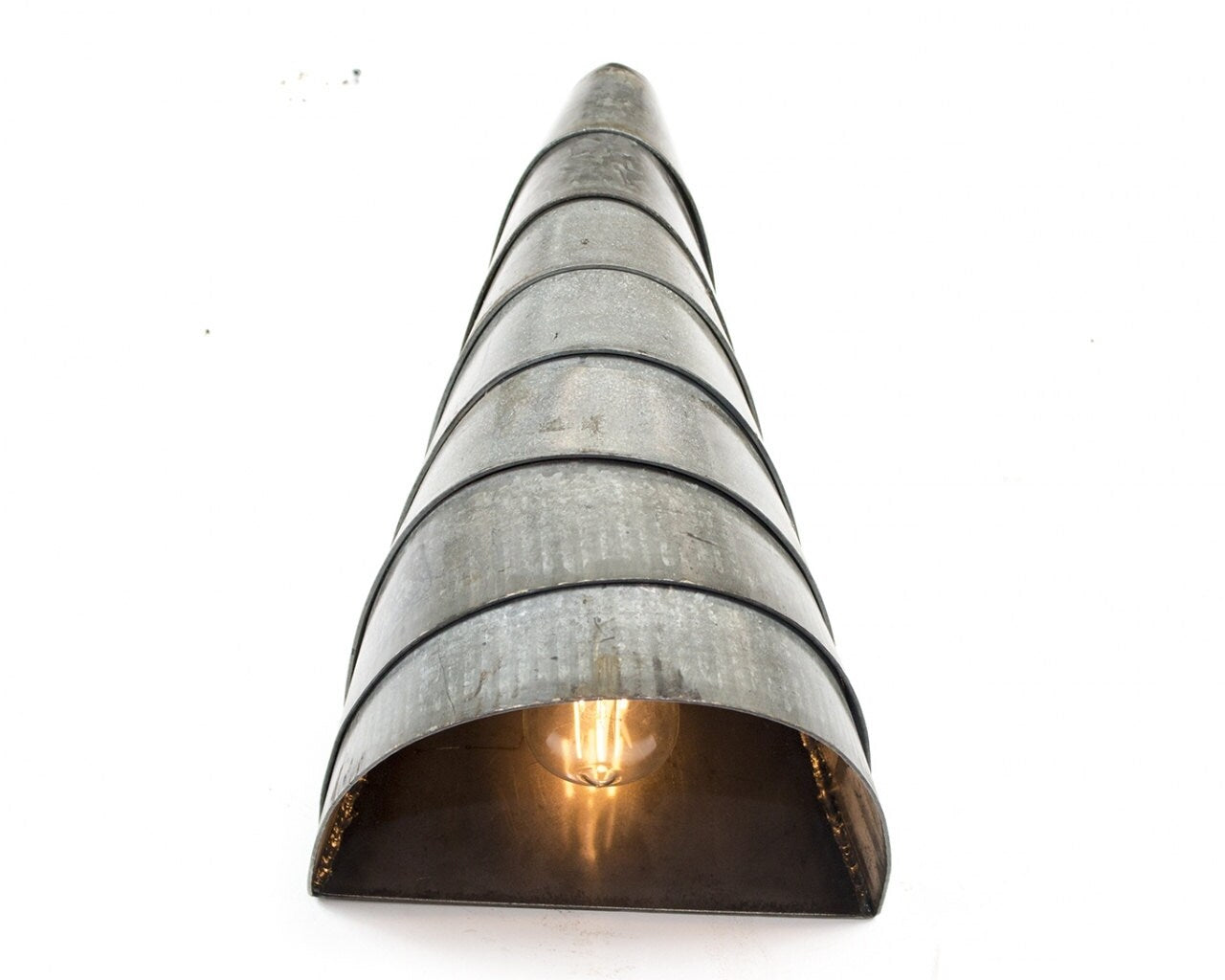 Wine Barrel Wall Sconce - Carapace - Made from retired California wine barrel rings. 100% Recycled!