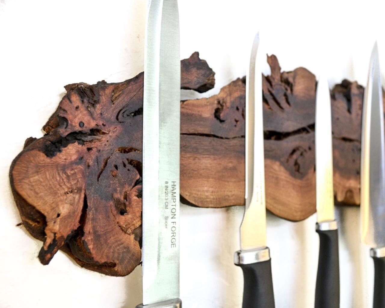 Grapevine Magnetic Knife Rack - Medietas - Made from retired California grapevines. 100% Recycled!