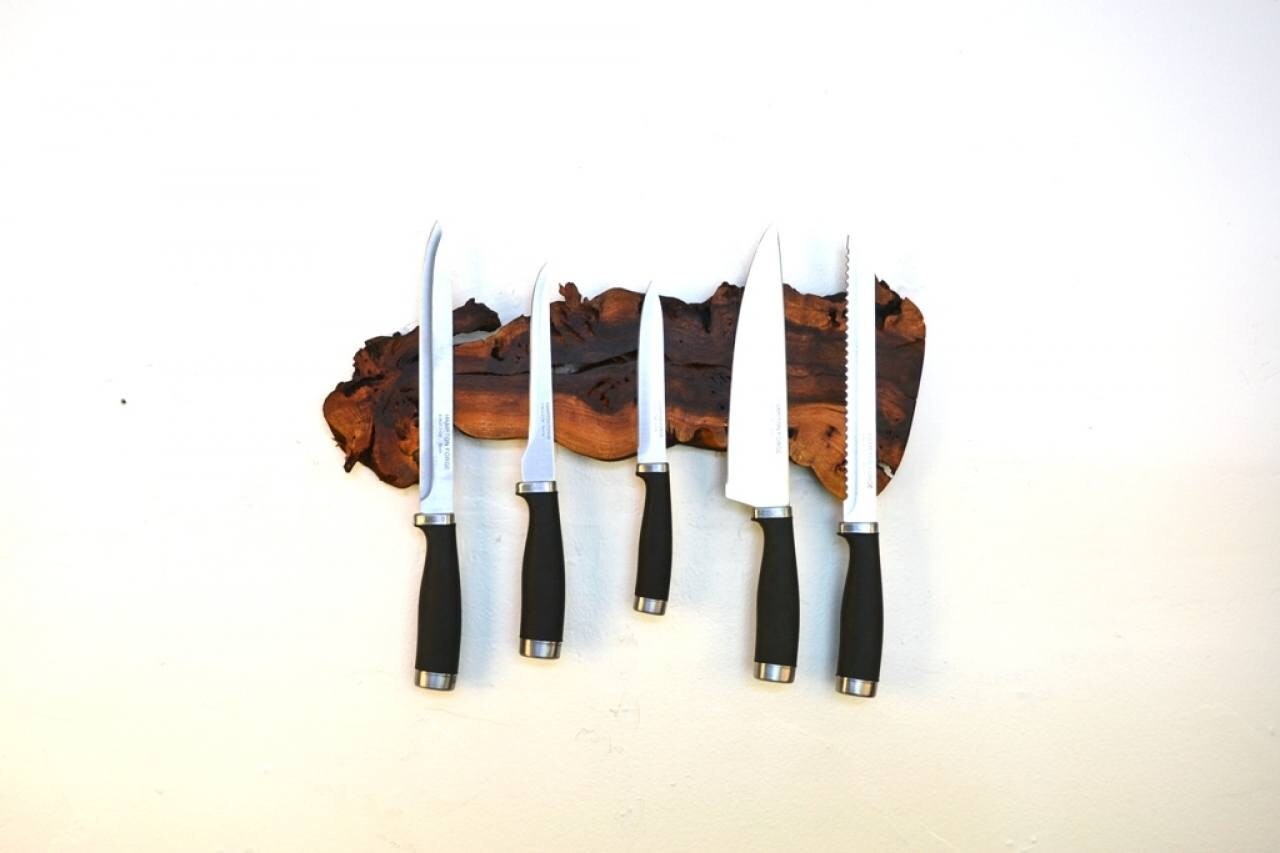 Grapevine Magnetic Knife Rack - Medietas - Made from retired California grapevines. 100% Recycled!