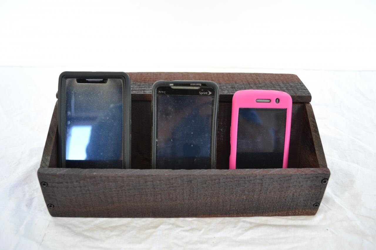 Wine Barrel Charging Station - Hemlock - Made from retired California wine barrels. 100% Recycled!
