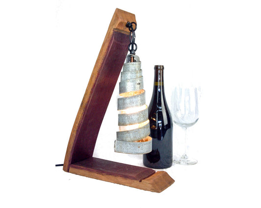 Wine Barrel Desk Lamp - Studioso - Made from retired Napa California wine barrels. 100% Recycled!