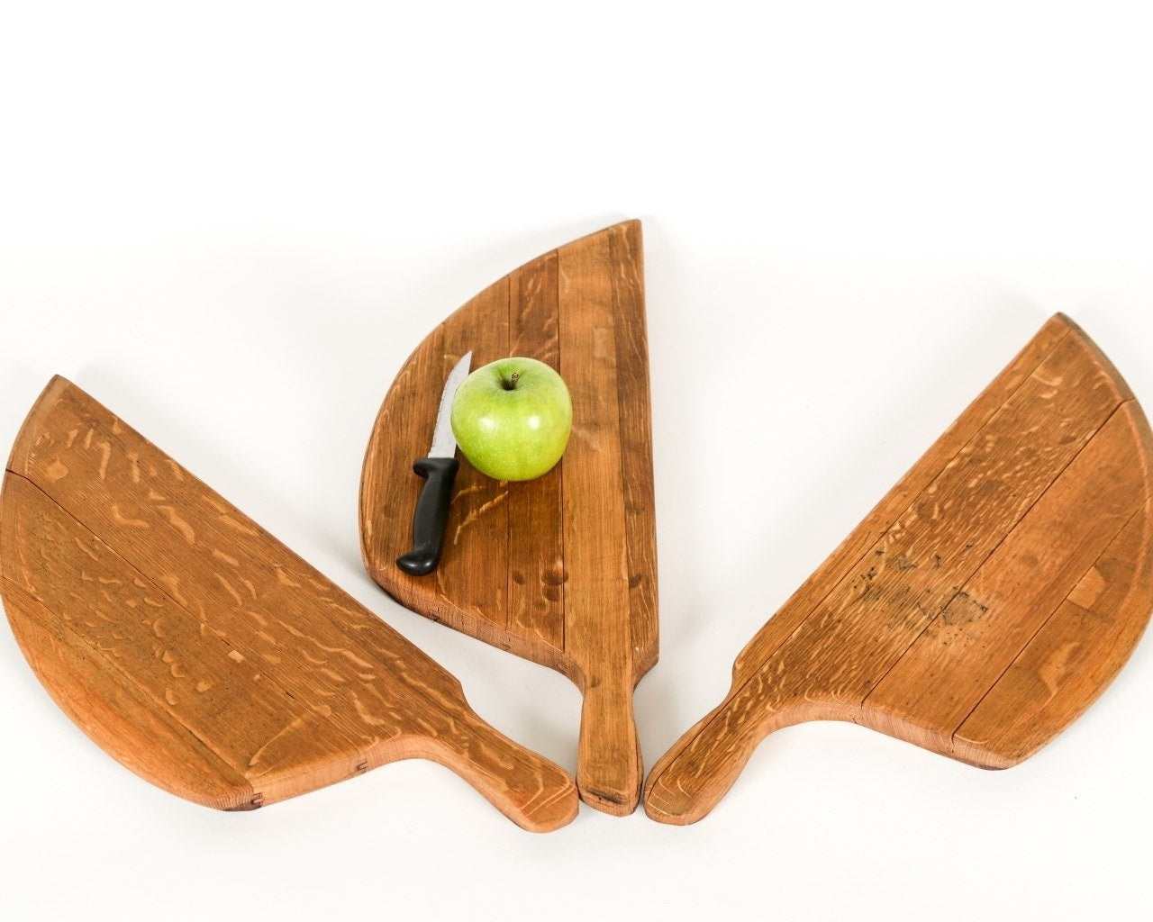 Wine Barrel Head Charcuterie or Cutting Board - Safia - Made from CA wine barrels. 100% recycled