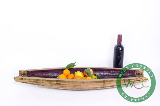 Wine Stave Fruit Tray - Katra 2 - Made from retired California wine barrels - 100% Recycled!