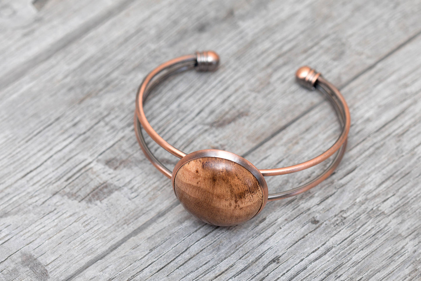 Copper Grapevine Bangle Bracelet - Celetto - Made from retired Cabernet grapevines 100% Recycled!