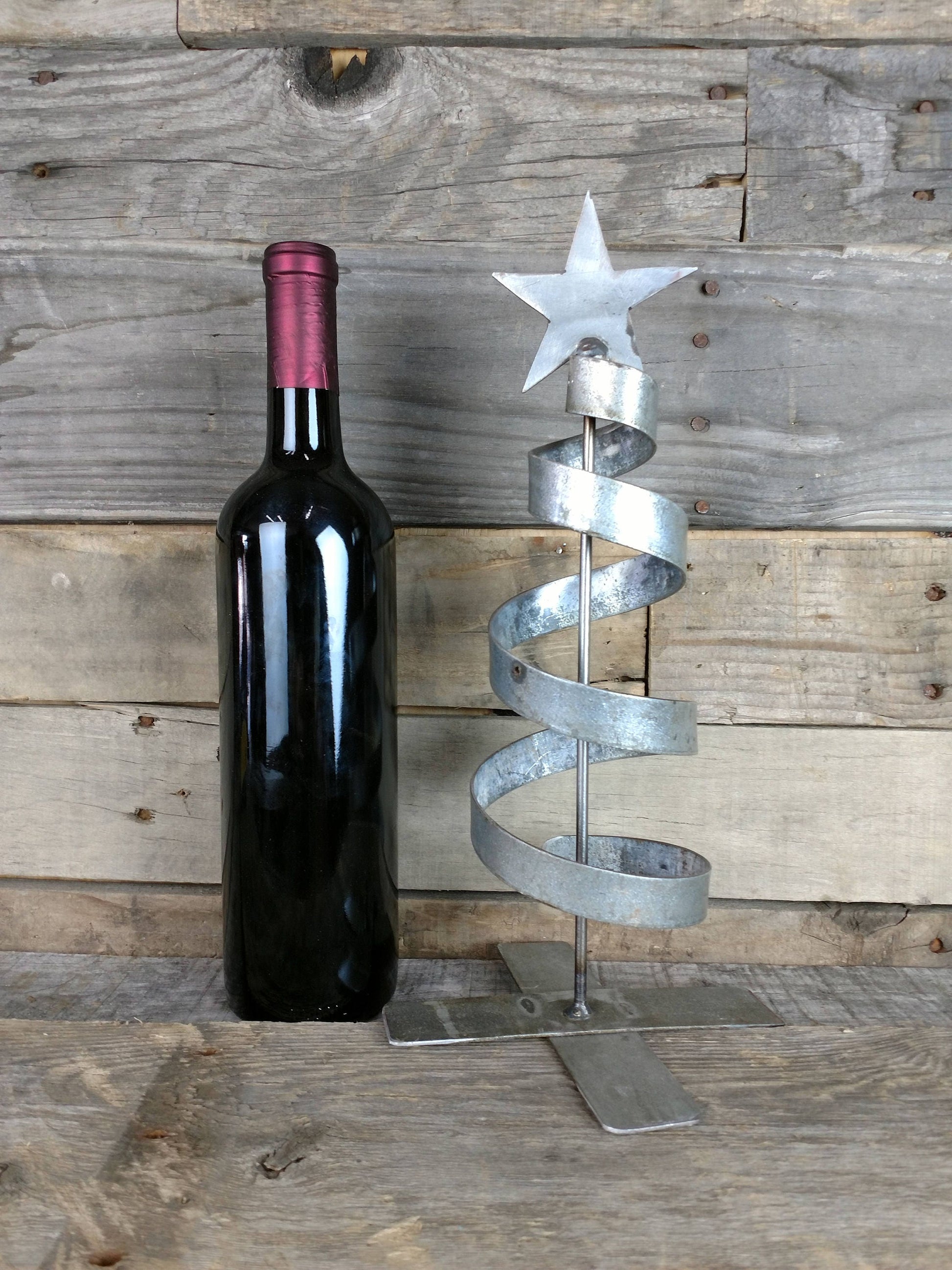 Wine Barrel Ring Holiday Tree - Sigra - made from retired California wine barrel rings. 100% Recycled!