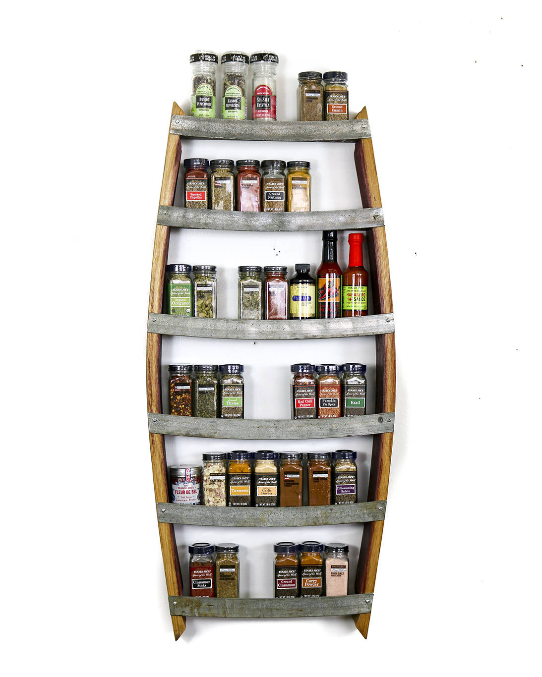 Wine Barrel Spice Rack Thyme Made from retired California wine barrels 100 Recycled