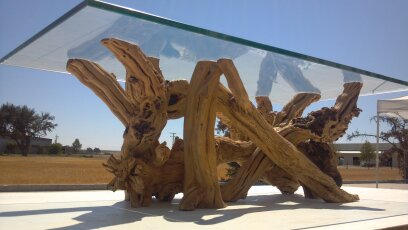 Grapevine Coffee Table - Alionza - Made from retired California grapevines. 100% Recycled!