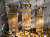 HOLIDAY -  Sanki - Wine Barrel Sled Decoration 