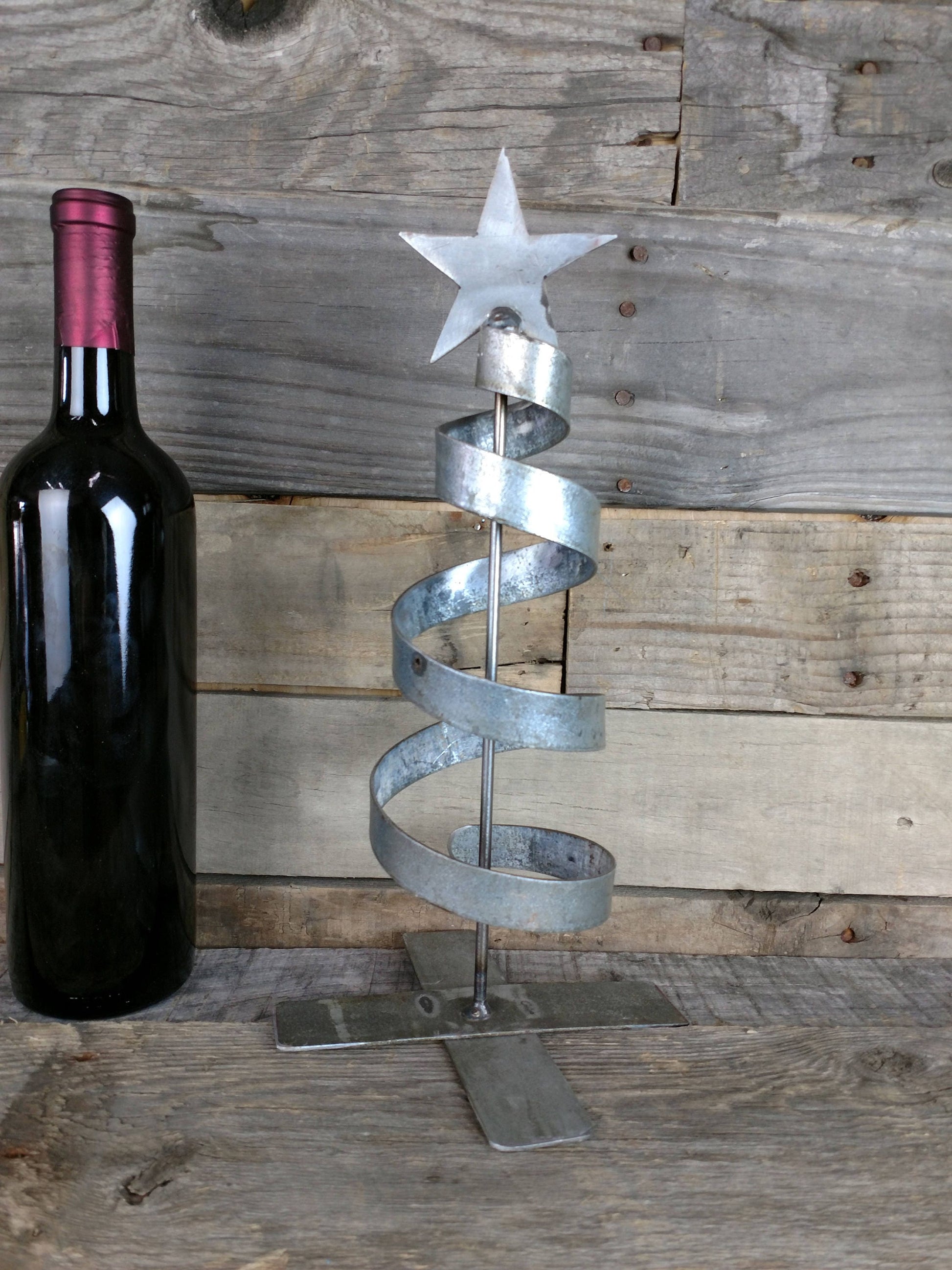 Wine Barrel Ring Holiday Tree - Sigra - made from retired California wine barrel rings. 100% Recycled!