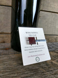 Wine Barrel Tie Clip - Salutations - Made from Retired Cabernet California Wine Barrels. 100% Recycled!