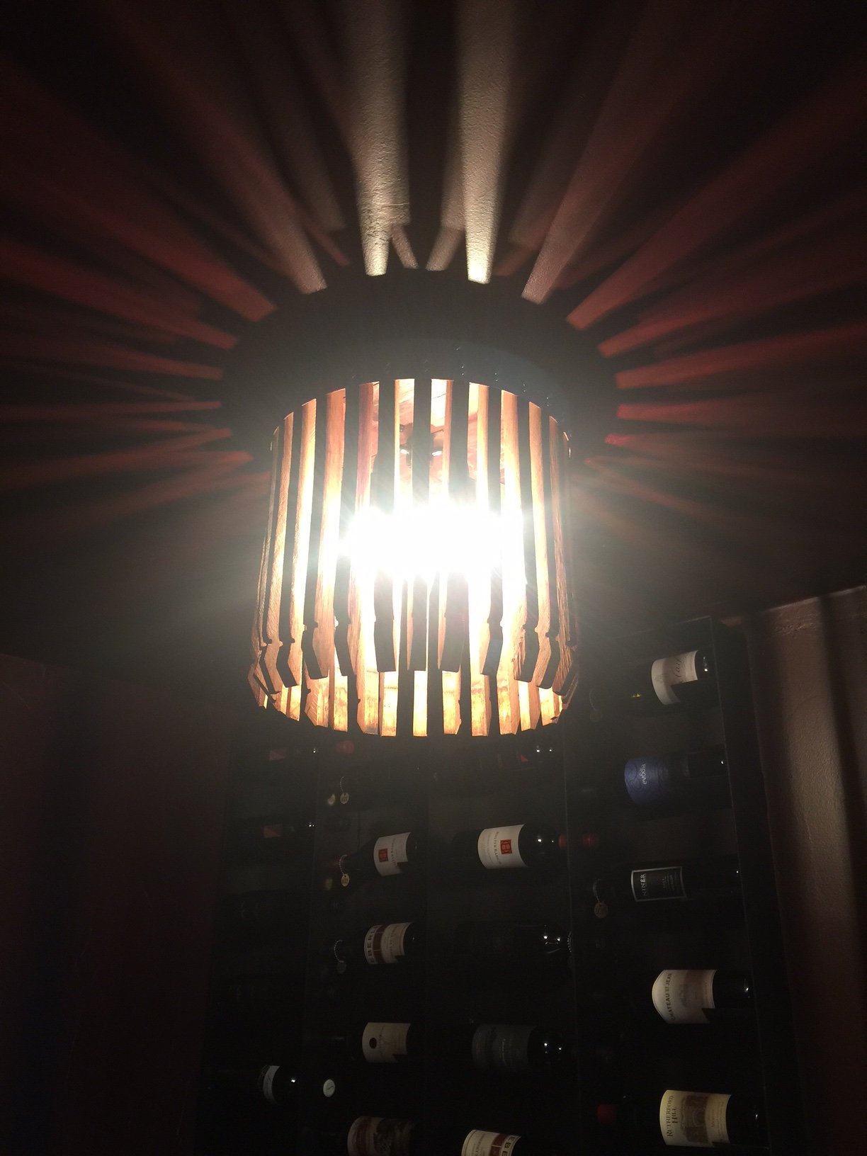 CRAFTSMAN Collection - Obito - Wine Barrel Flush Mount Ceiling Light 