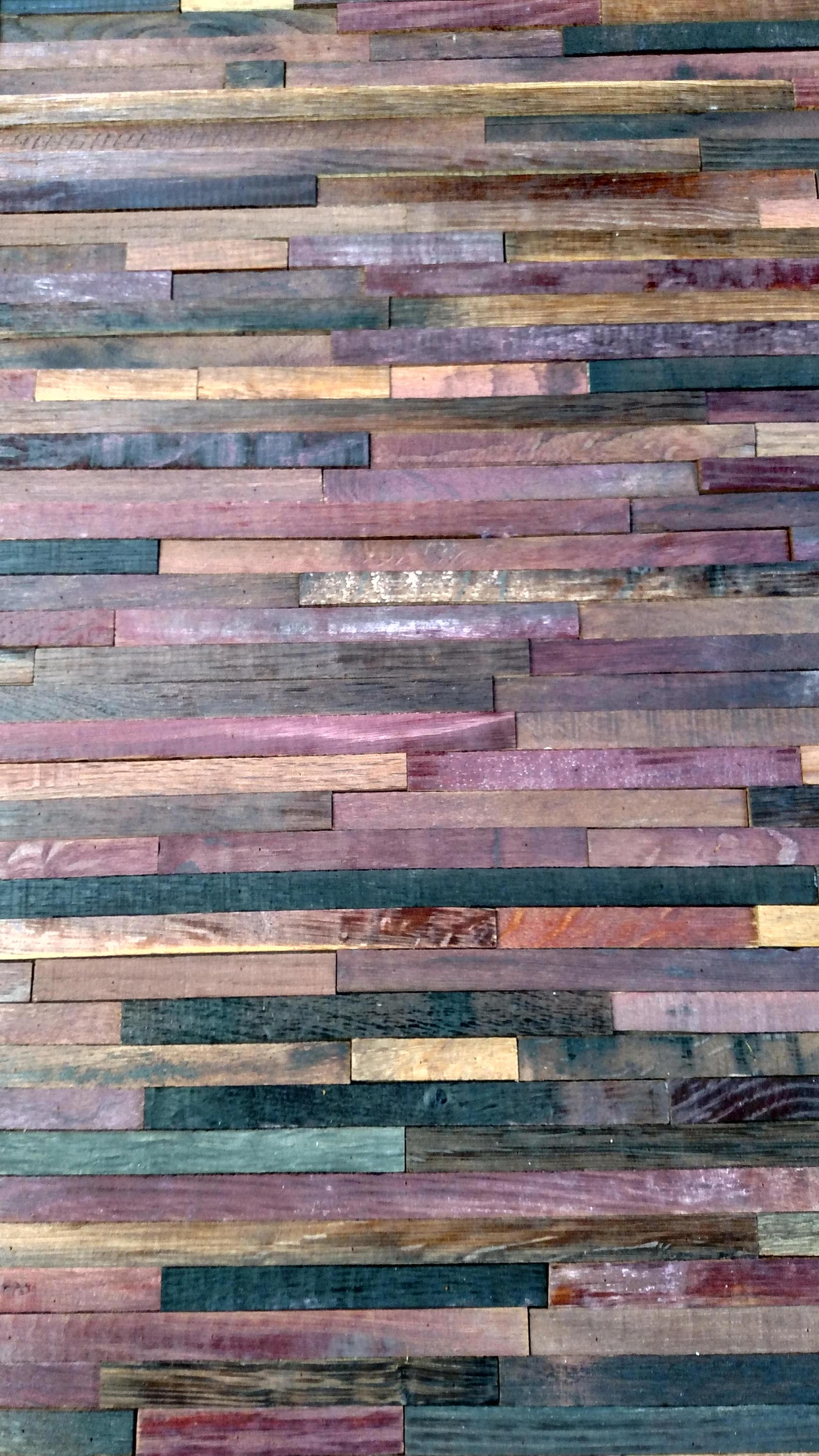 Wine Stained Oak Planks - Raw Materials 5 Square Feet. 100% Recycled!