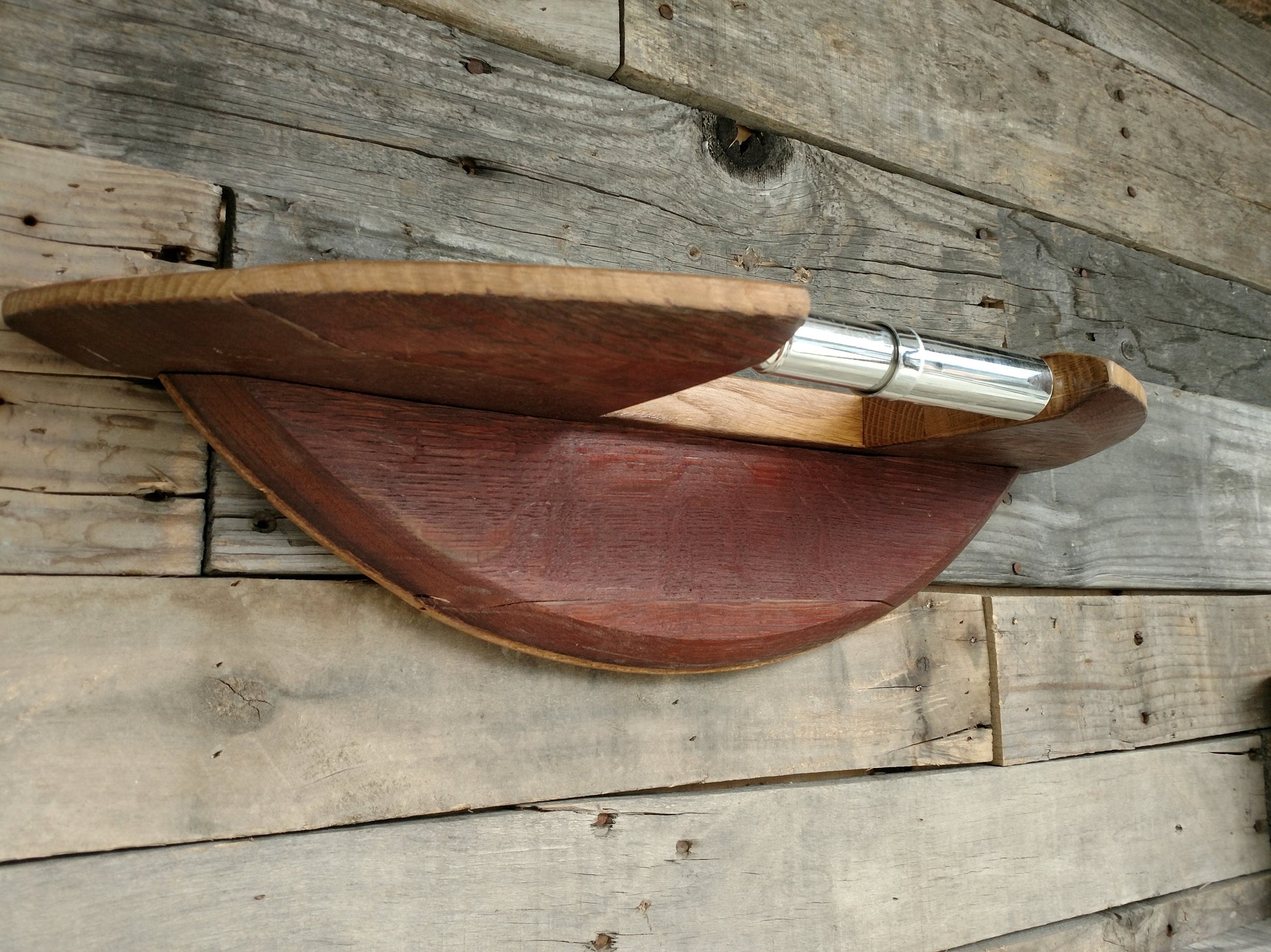 Wine Barrel Toilet Paper Holder - Legna - Made from retired California wine barrels. 100% Recycled!