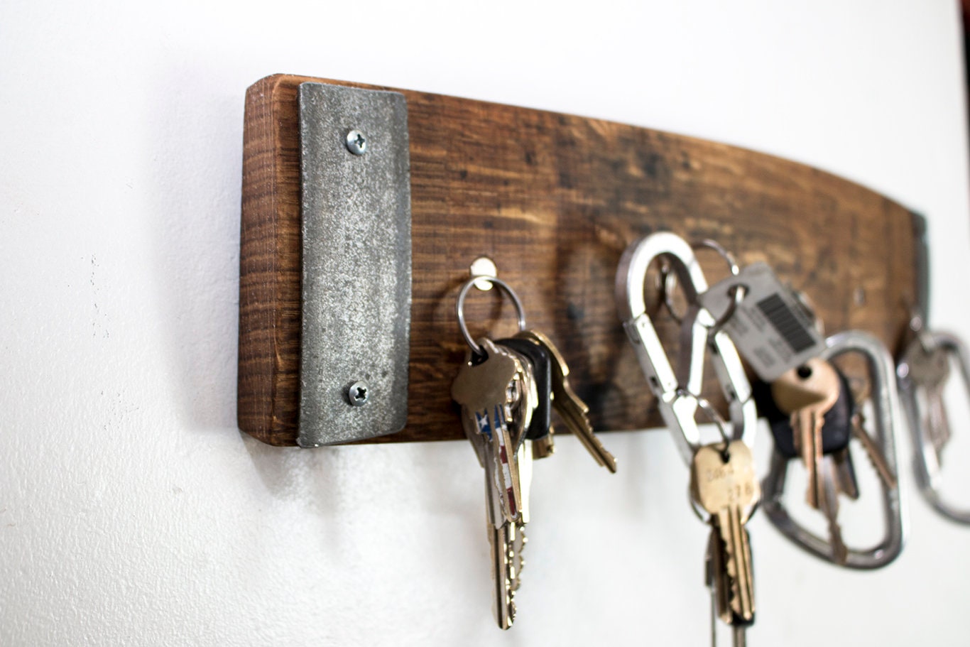 Wall Mounted Magnetic Key Holder - Habere - Made from retired California wine barrels. 100% Recycled!