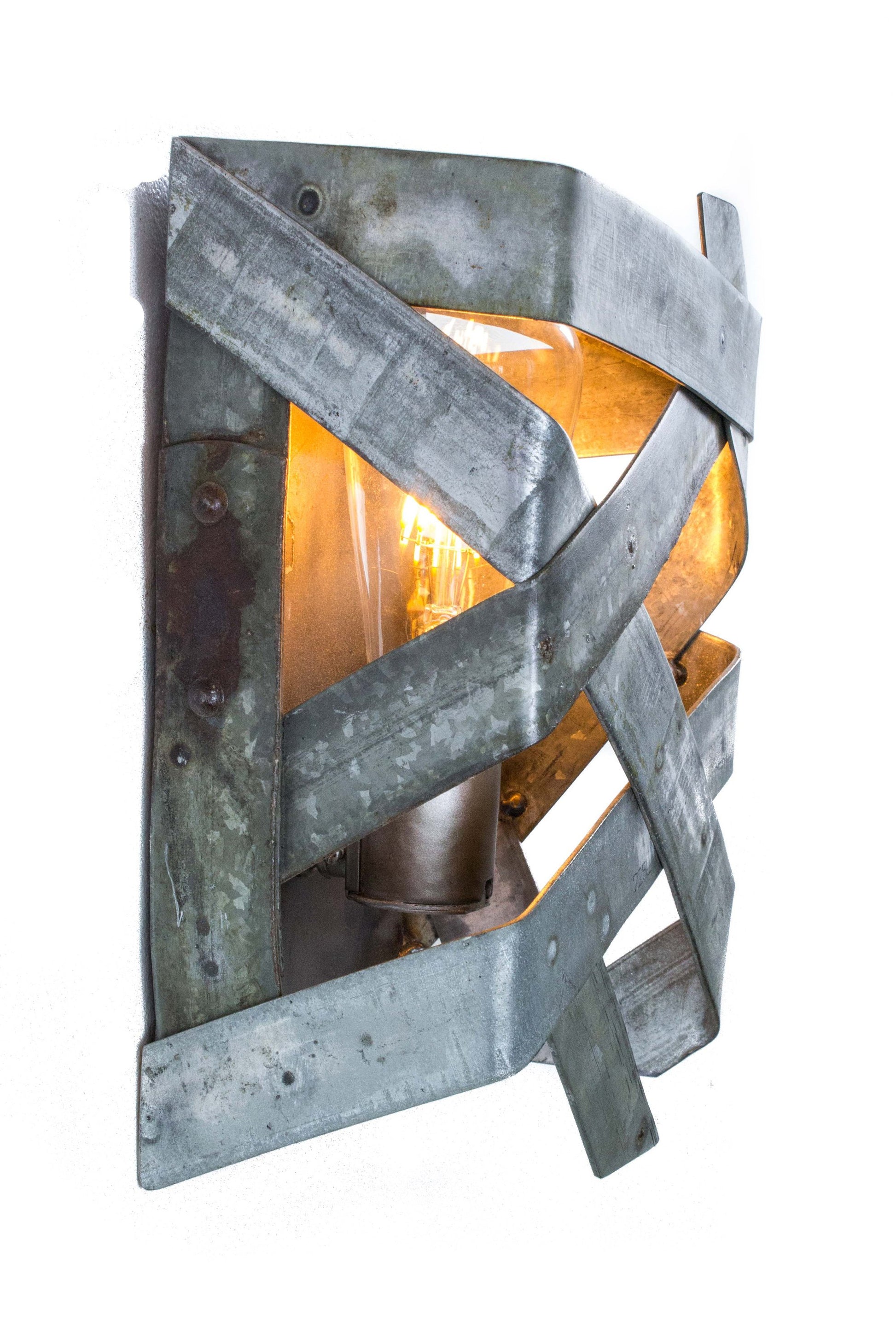 SAFARI Collection - Luca - Wine Barrel Ring Wall Sconce 