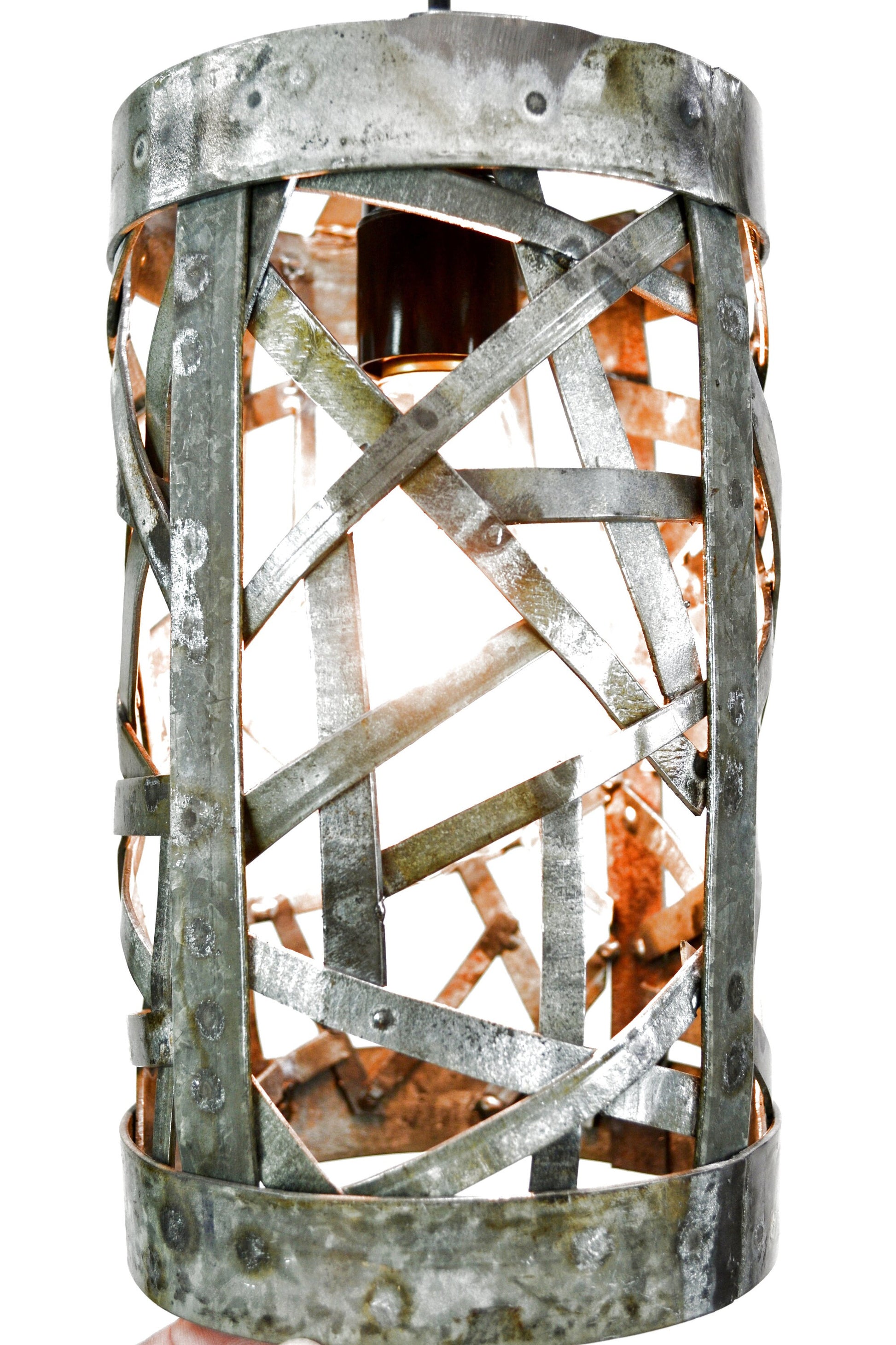 Wine Barrel Pendant Light - Valiina - Made from retired Napa wine barrel rings 100%. Recycled!
