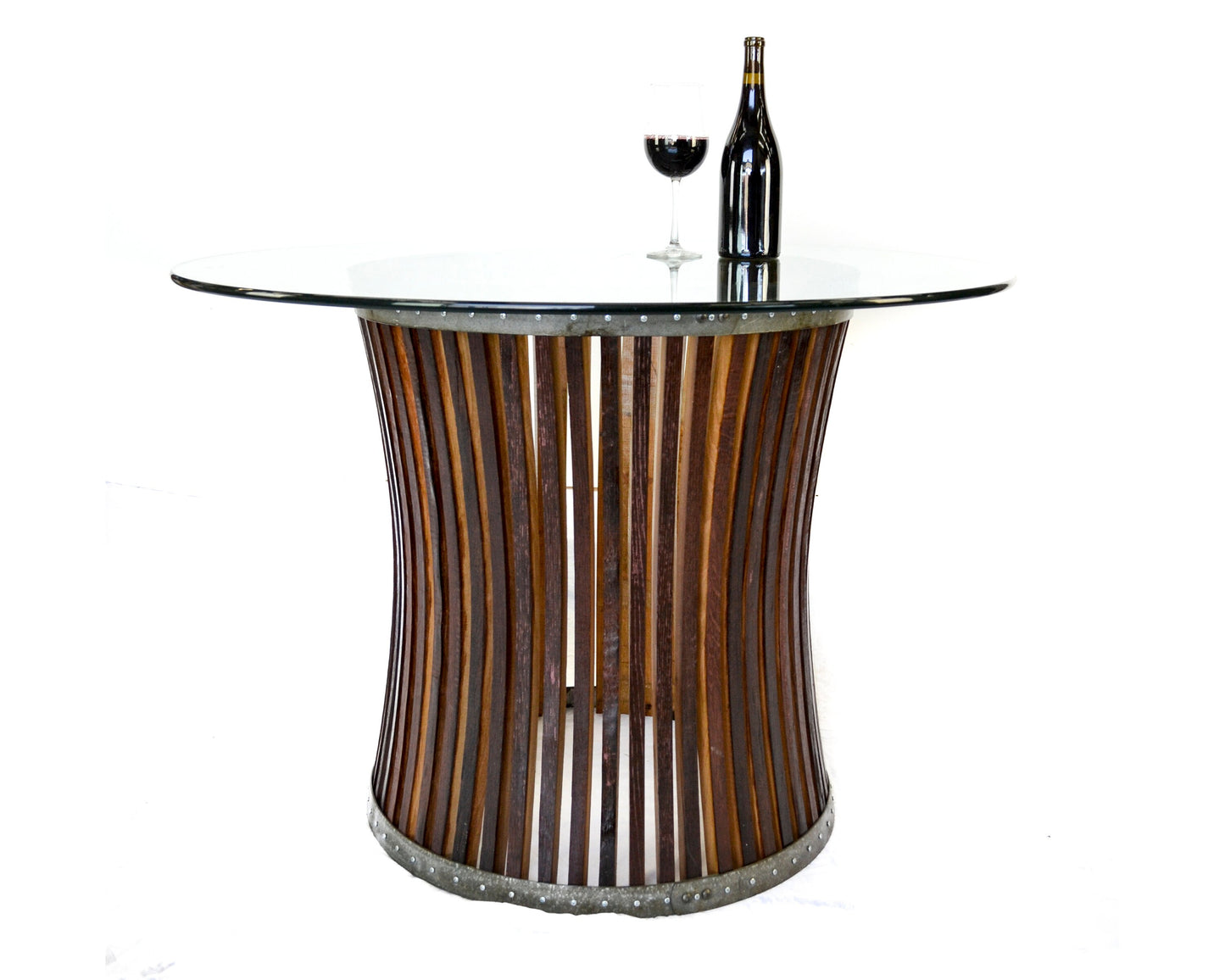 Wine Barrel Dining Table - Licaria - Made from retired California wine barrels 100% Recycled!