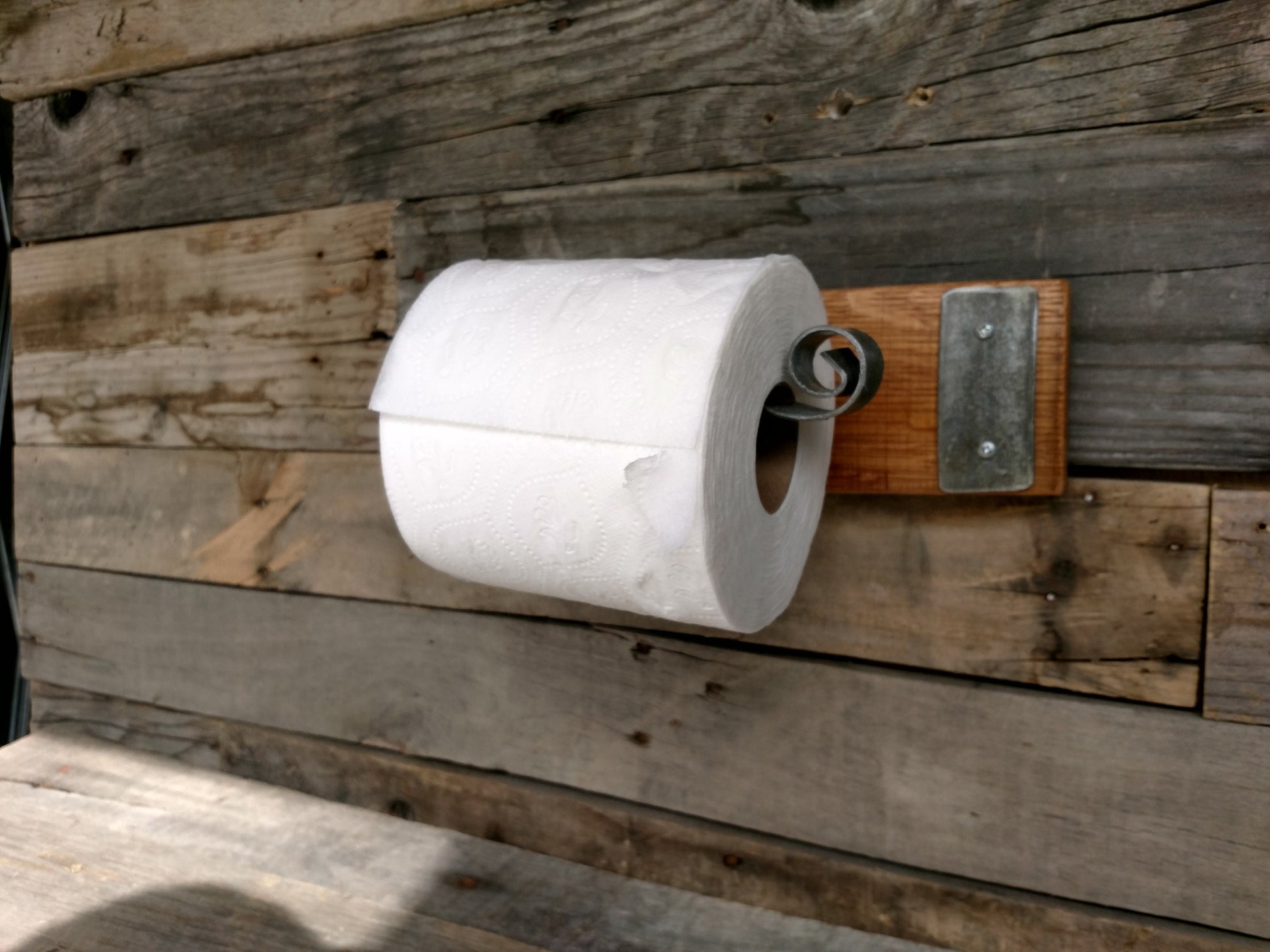 Wine Barrel Toilet Paper Holder - Titola - Made from retired California wine barrels. 100% Recycled!