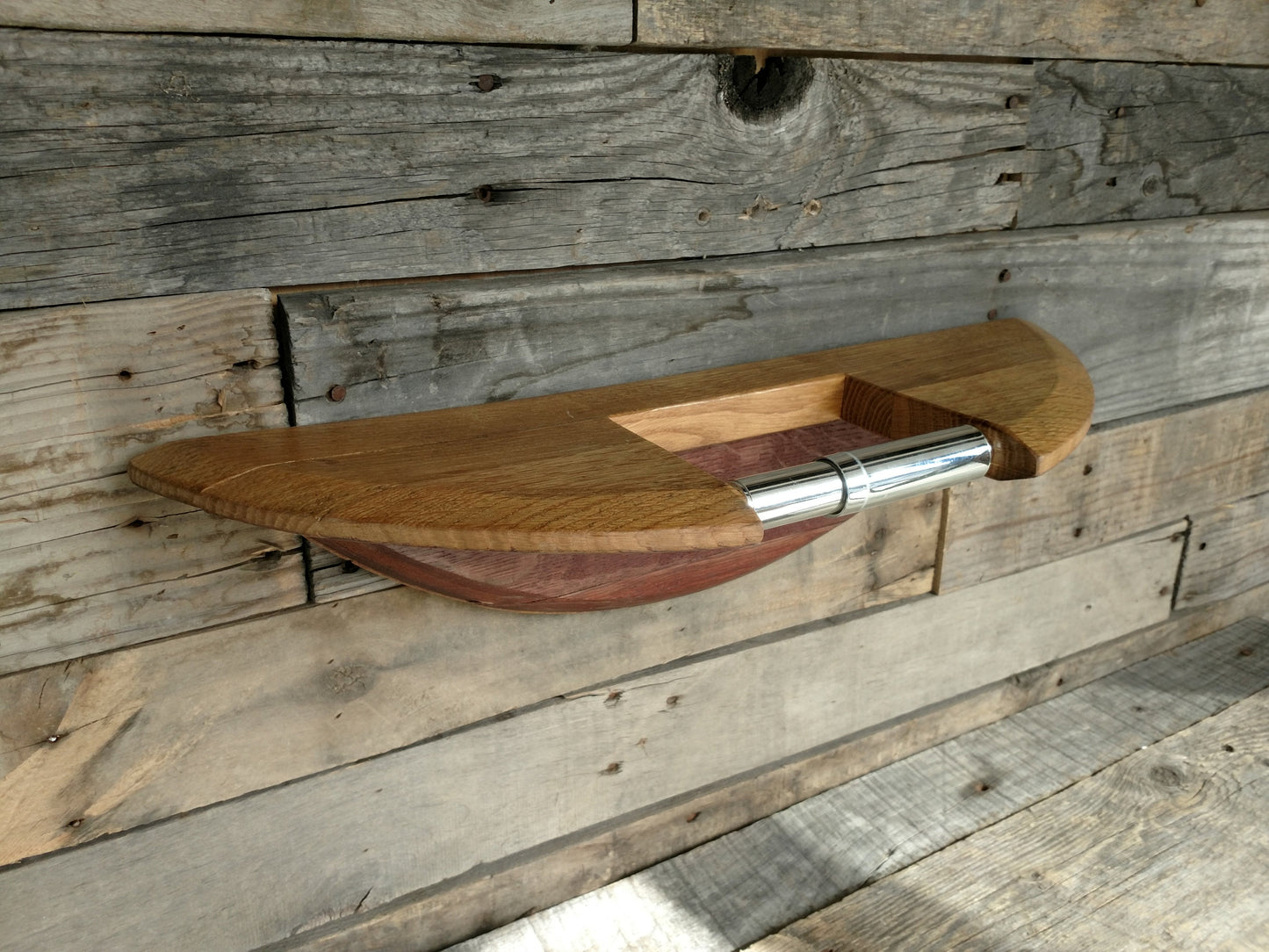 Wine Barrel Toilet Paper Holder - Legna - Made from retired California wine barrels. 100% Recycled!
