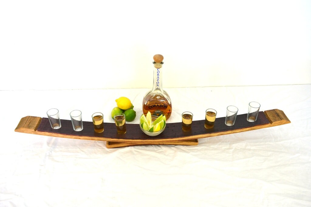 Barrel Stave Tequila Flight - Paloma - Made from retired California wine barrels. 100% Recycled!