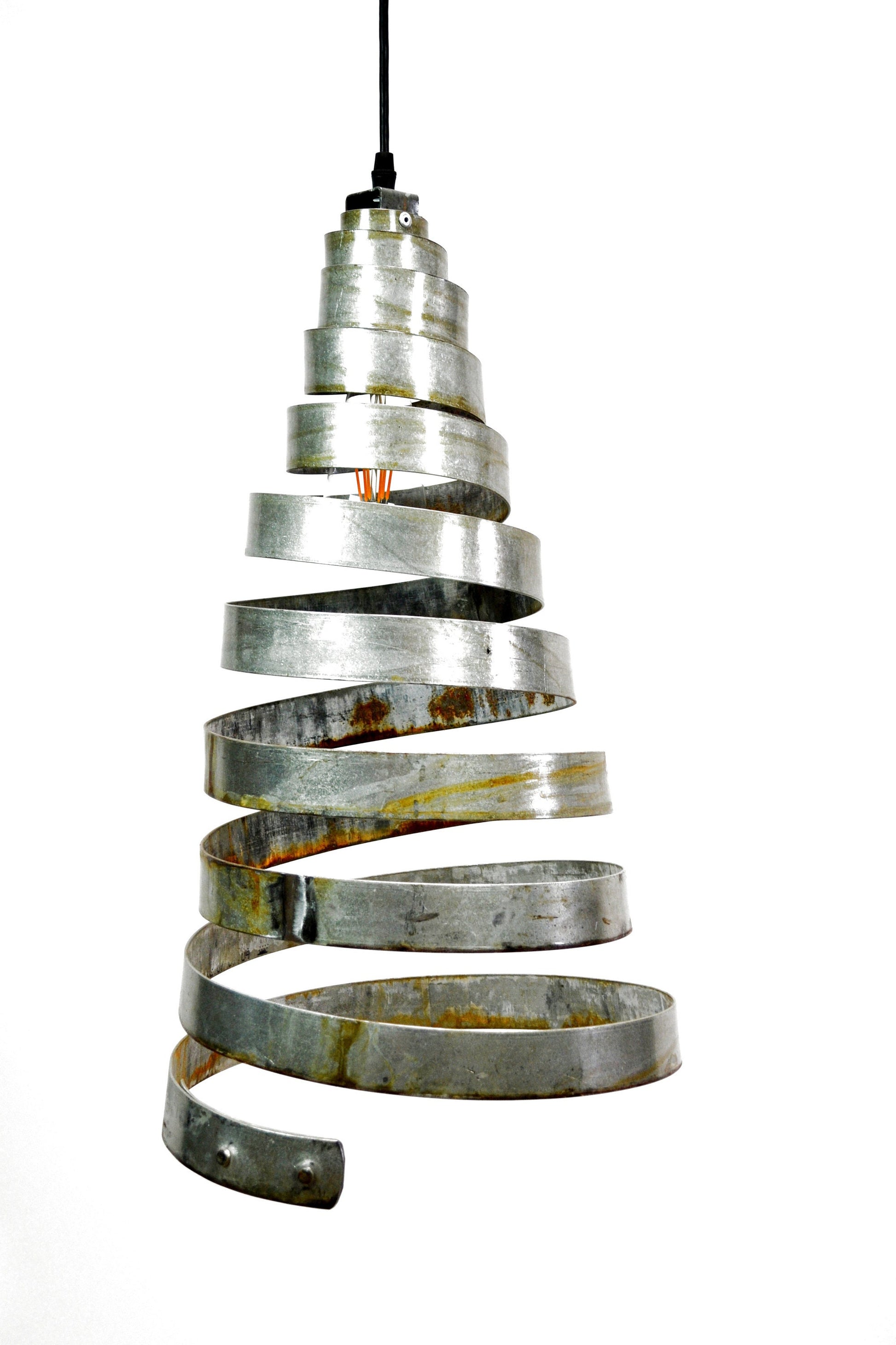 Wine Barrel Ring Pendant Light - Kahara - Made from retired California wine barrel rings - 100% Recycled!