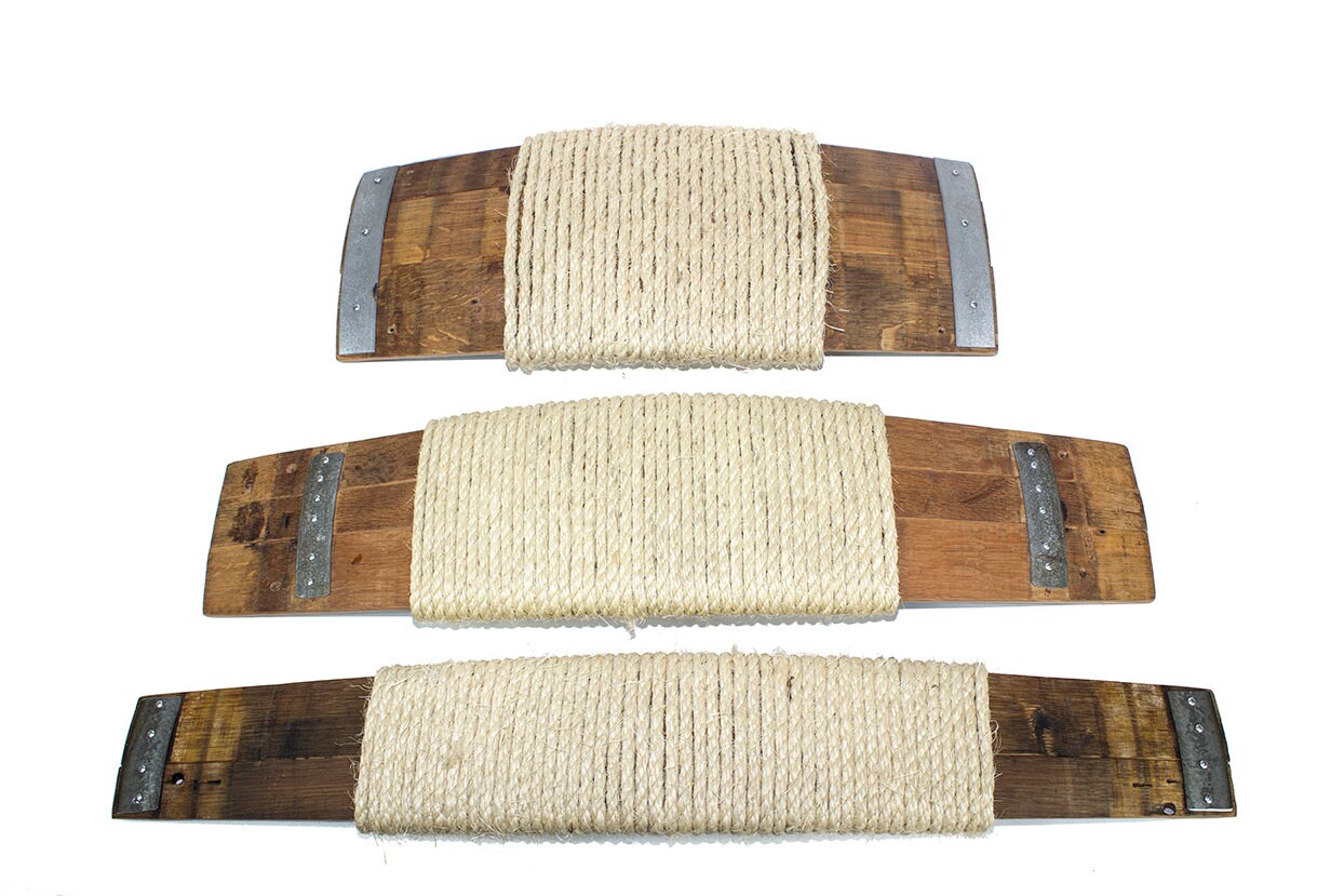 Wine Barrel Cat Scratcher - Termagant - Made from retired California wine barrels. 100% Recycled!