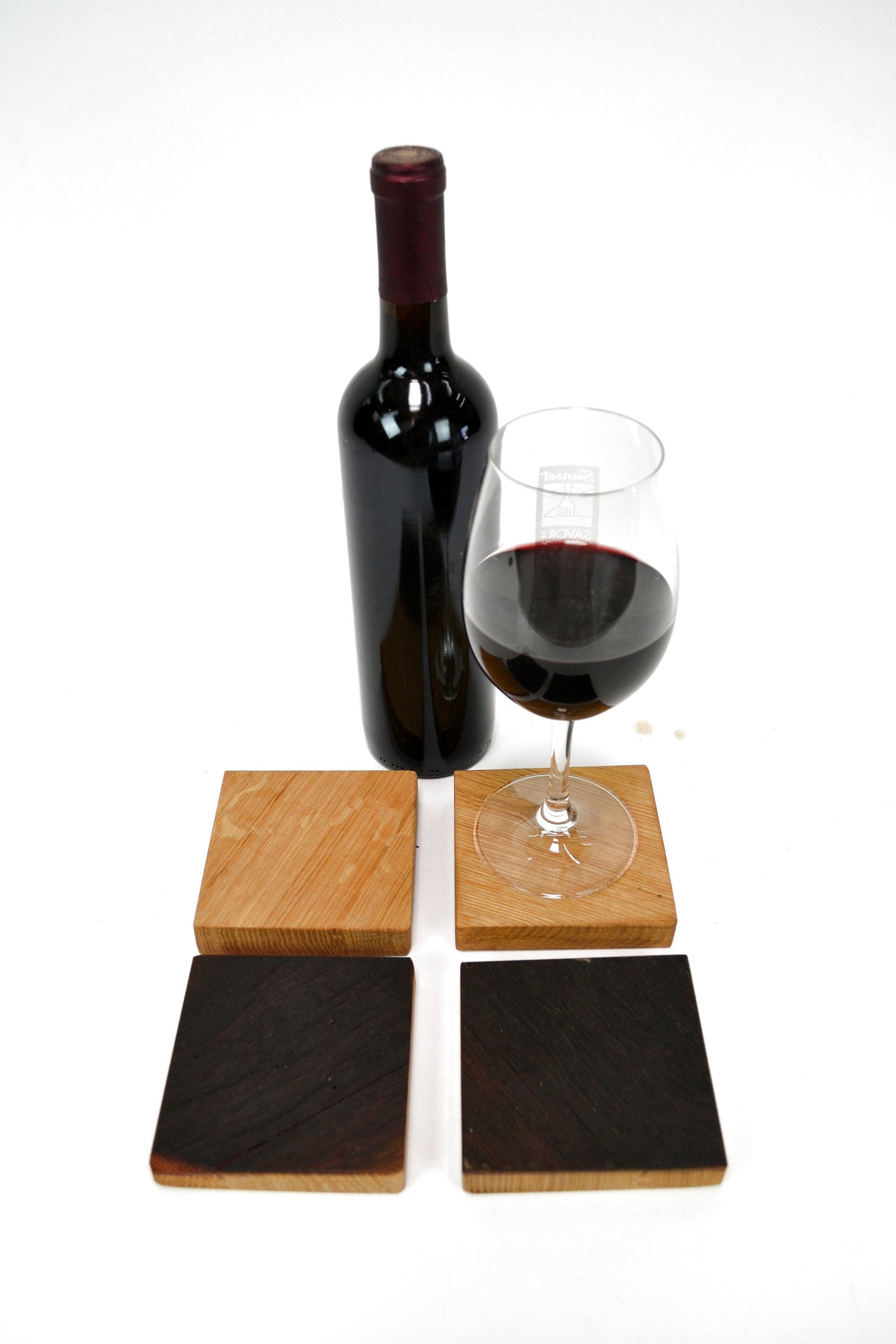 Wine Barrel Coasters - Kalnini - Made from retired California wine barrels. 100% Recycled!