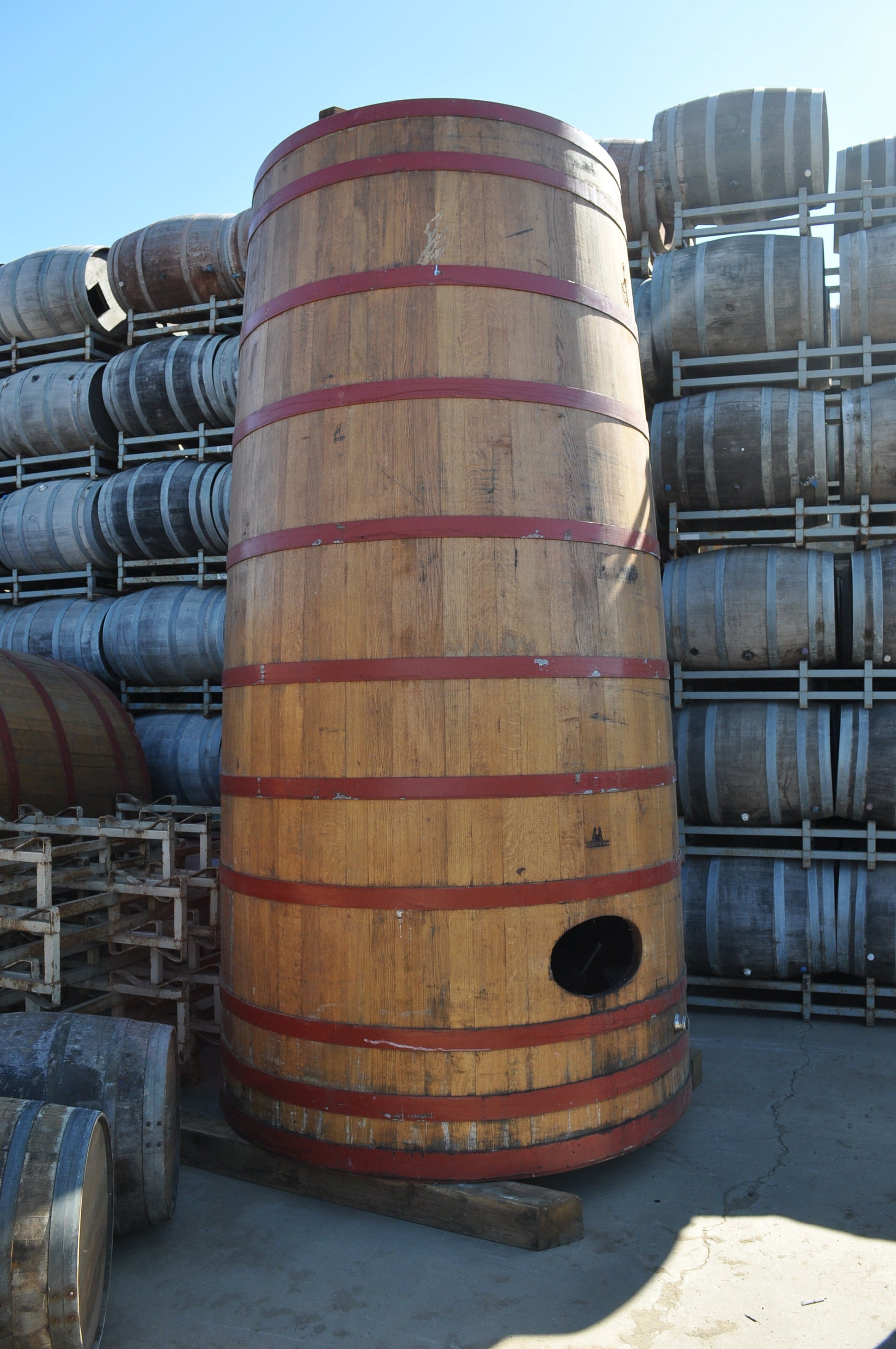 Wine Barrel Tank Coasters - Vendar - Made from retired Charles Krug wine tanks. 100% Recycled!
