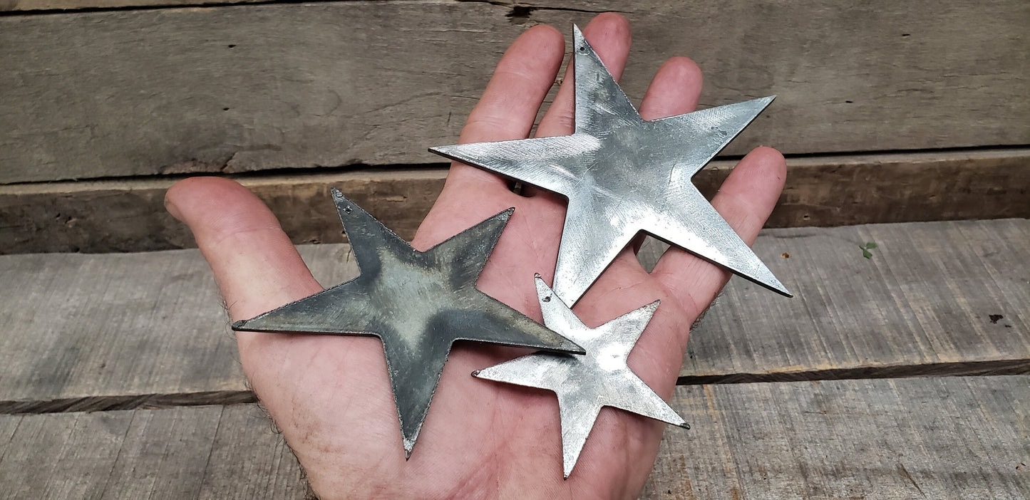 Stars Ornaments - Stella - made from retired Napa Wine Barrel Rings. 100% Reclaimed!