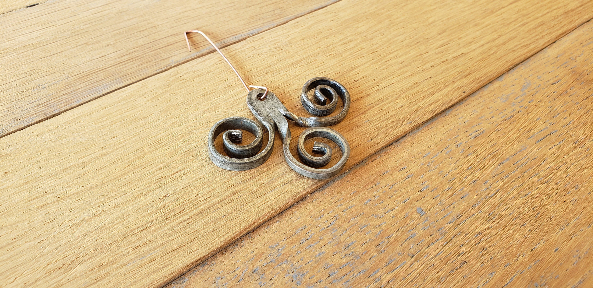 Wine Barrel Ring Ornaments "Tolu" Made from retired CA wine barrel rings 100% Reclaimed + Free US Shipping!