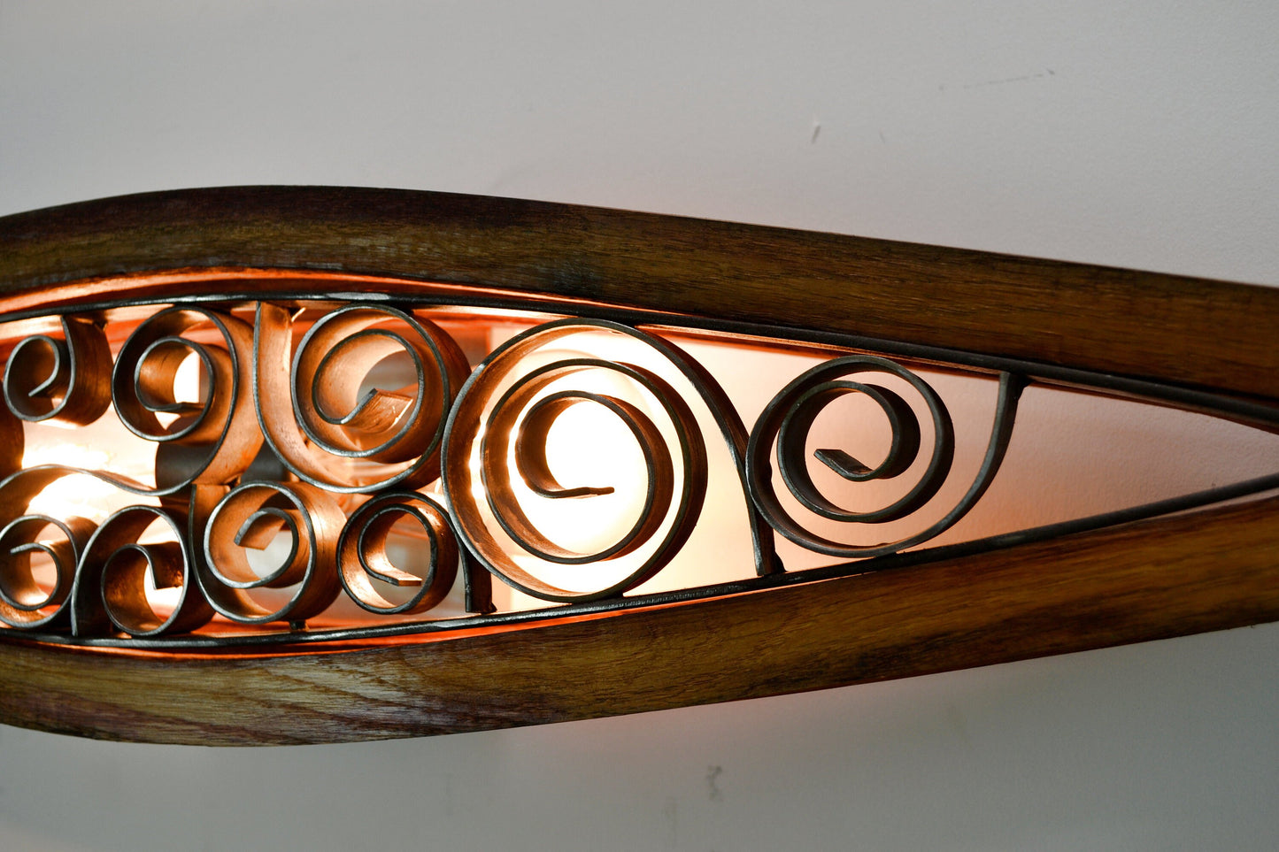 Wine Barrel Wall Sconce - Remoli - Made from retired California wine barrels. 100% Recycled!
