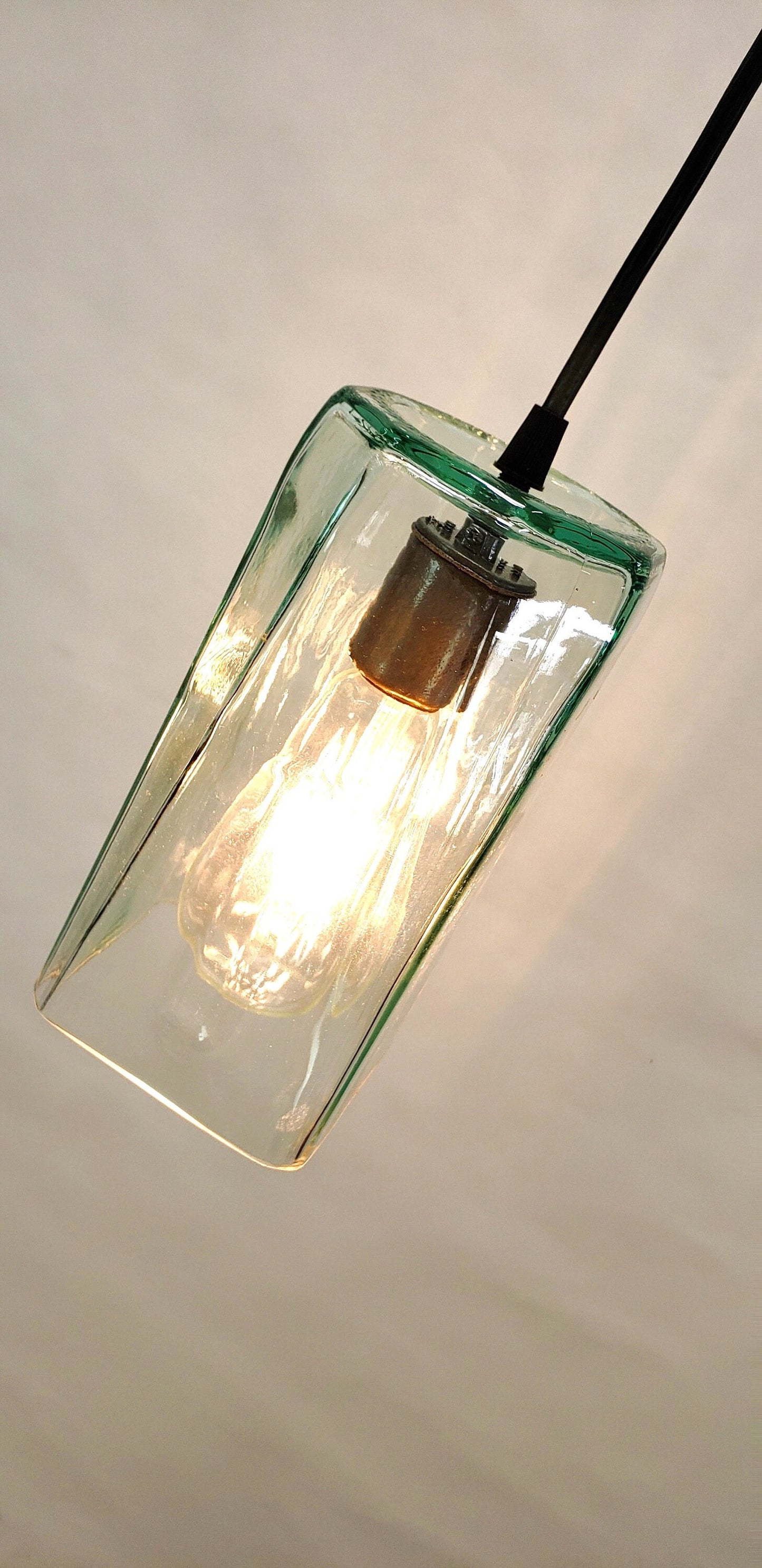 Recycled glass pendant light - Amsterdam - Pendant Light. 100% Recycled Glass!
