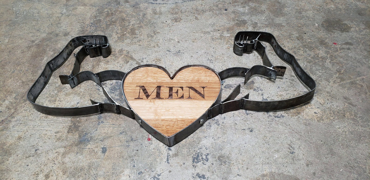 Wine Barrel Restroom Signs - Men and Women - Made from retired California wine barrels . 100% Recycled!