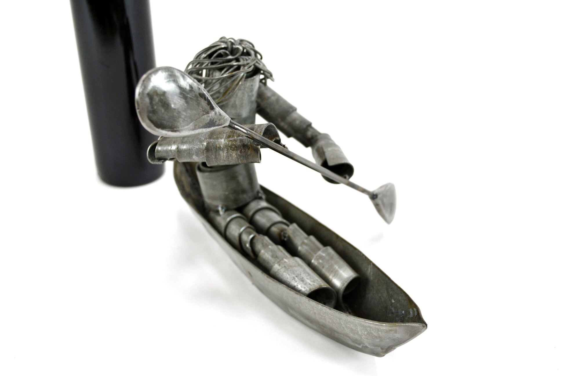 Wine Barrel Ring Wine Bot - Canoe - Made from retired California wine barrel rings - 100% Recycled!