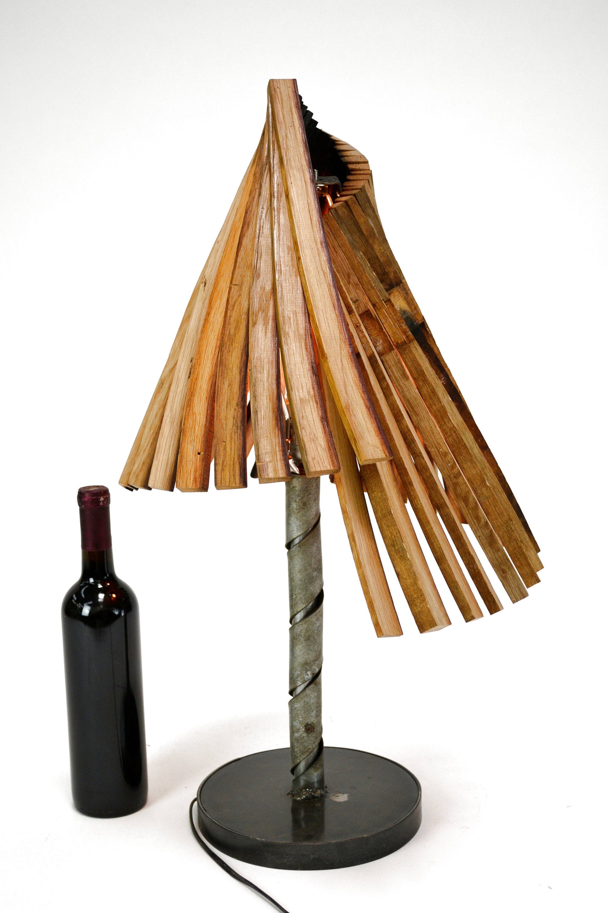 Wine Barrel Desk Lamp - Portaat - Made from retired California wine barrels. 100% Recycled!