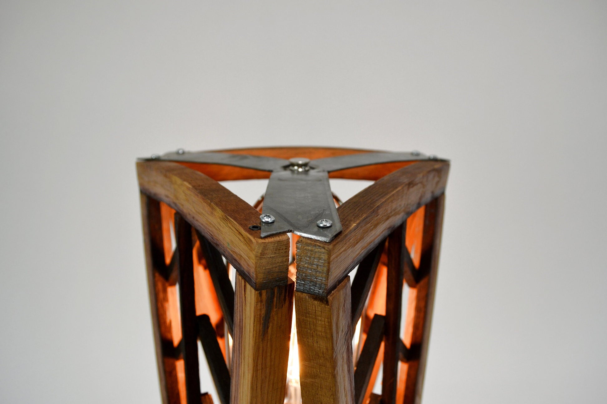 Wine Barrel Desk Lamp - Belati - Made from retired California wine barrels. 100% Recycled!