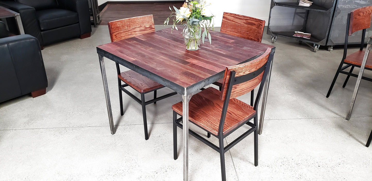 Wine Barrel Table and Chairs - Kikar - Made from retired Napa wine barrel staves 100% Recycled!