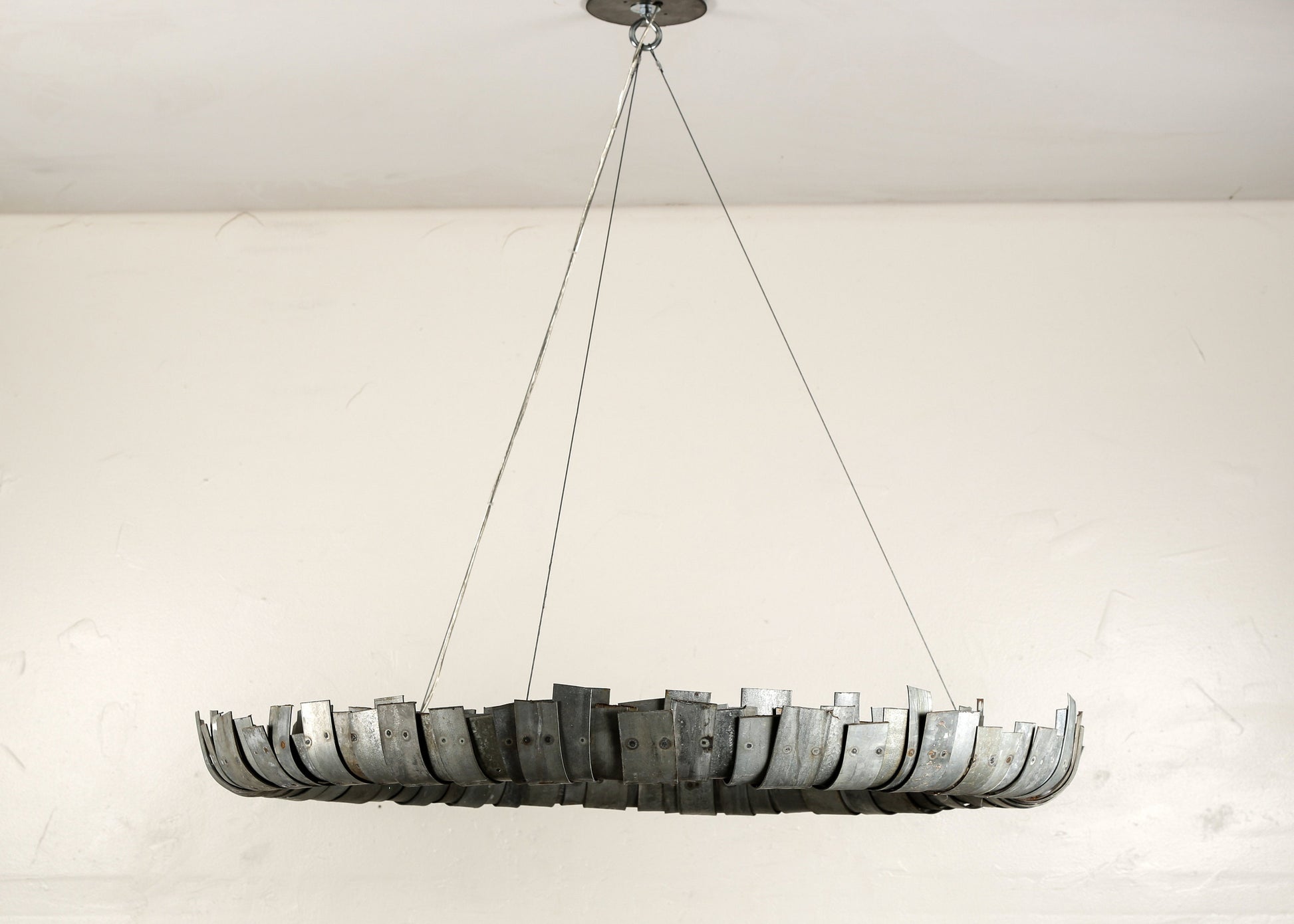 Wine Barrel Ring LED Chandelier - Circulum - made from retired wine barrel rings. 100% Recycled!