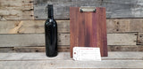 SALE Wine Barrel Clip Board 0002 Made from reclaimed CA wine barrels - 100% Recycled!